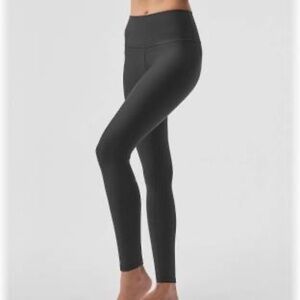 ALO Women's High Waist AirLift 7/8 Leggings - XXS - Anthracite Grey